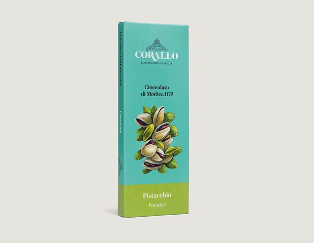 Cioccolato di Modica IGP con pistacchio